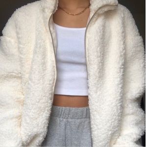 Fuzzy Sherpa jacket